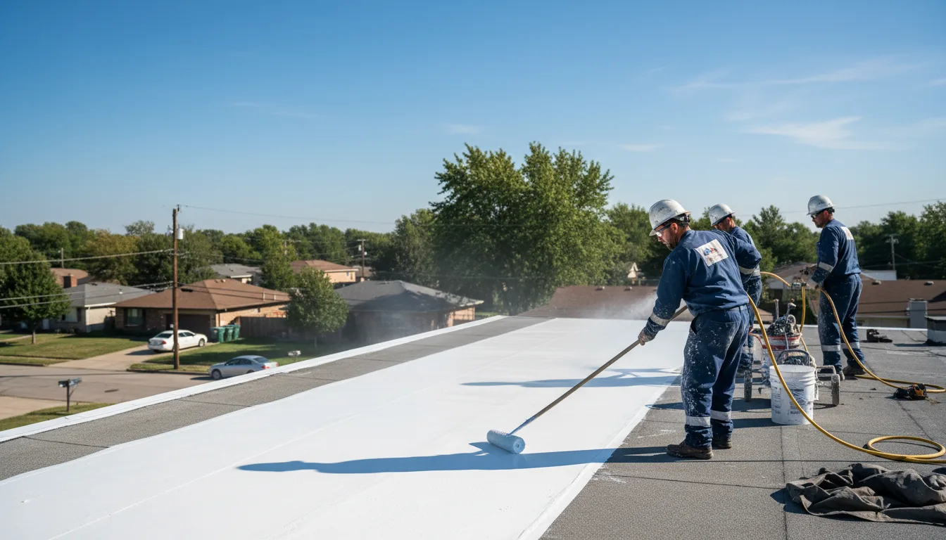 Commercial roof coating in East Dubuque, IL near me